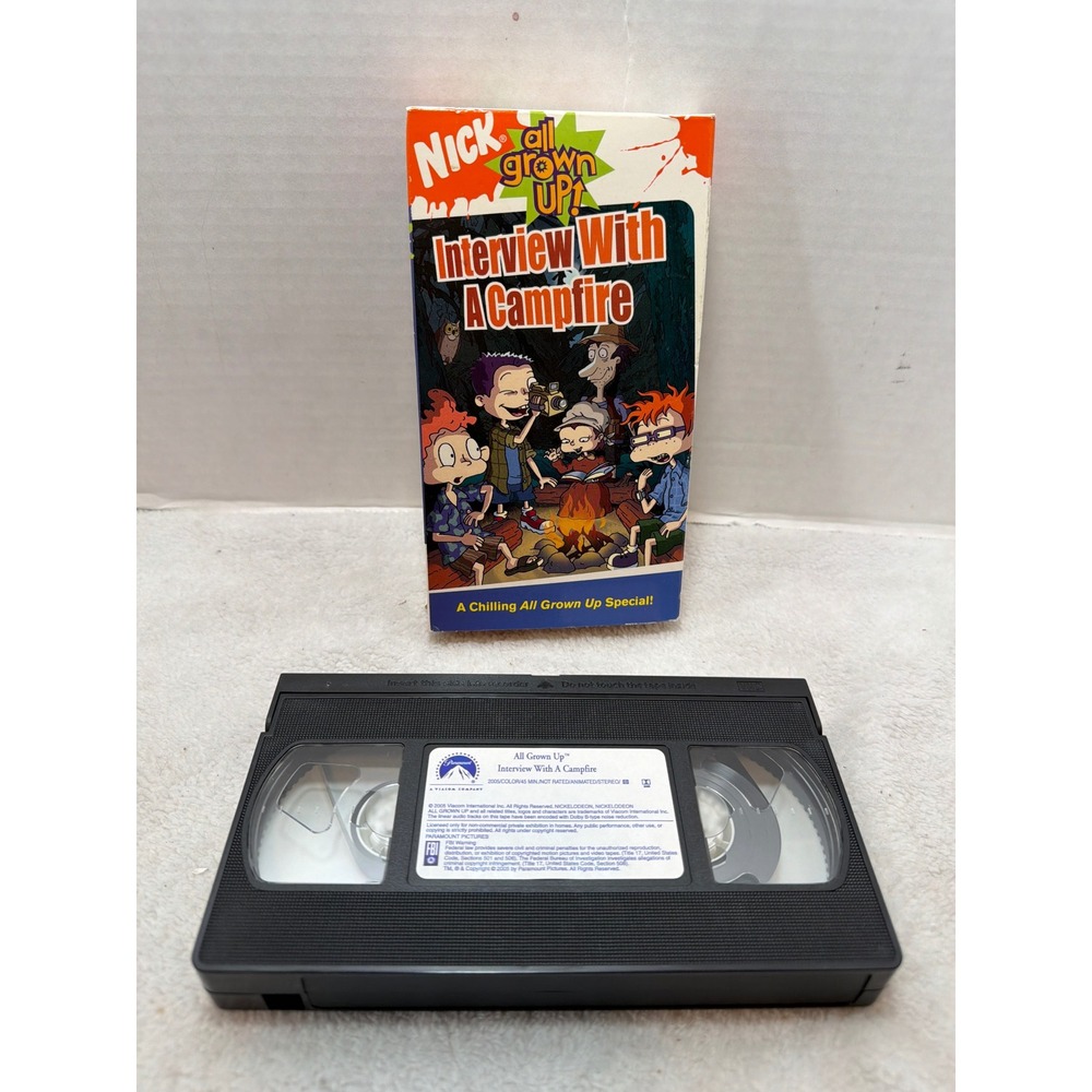 Nickelodeon All Grown Up Interview With A Campfire Kids VHS Black Rugrats HTF